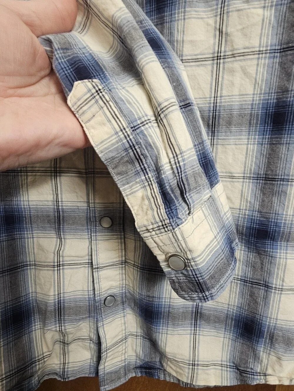 Children's place big boys 16 XXL plaid long sleeve snap button shirt kids boy